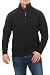 Produktbild Happy Clothing Herren Pullover halber Reißverschluss ohne Kapuze, Größe:XS, Farbe:Schwarz