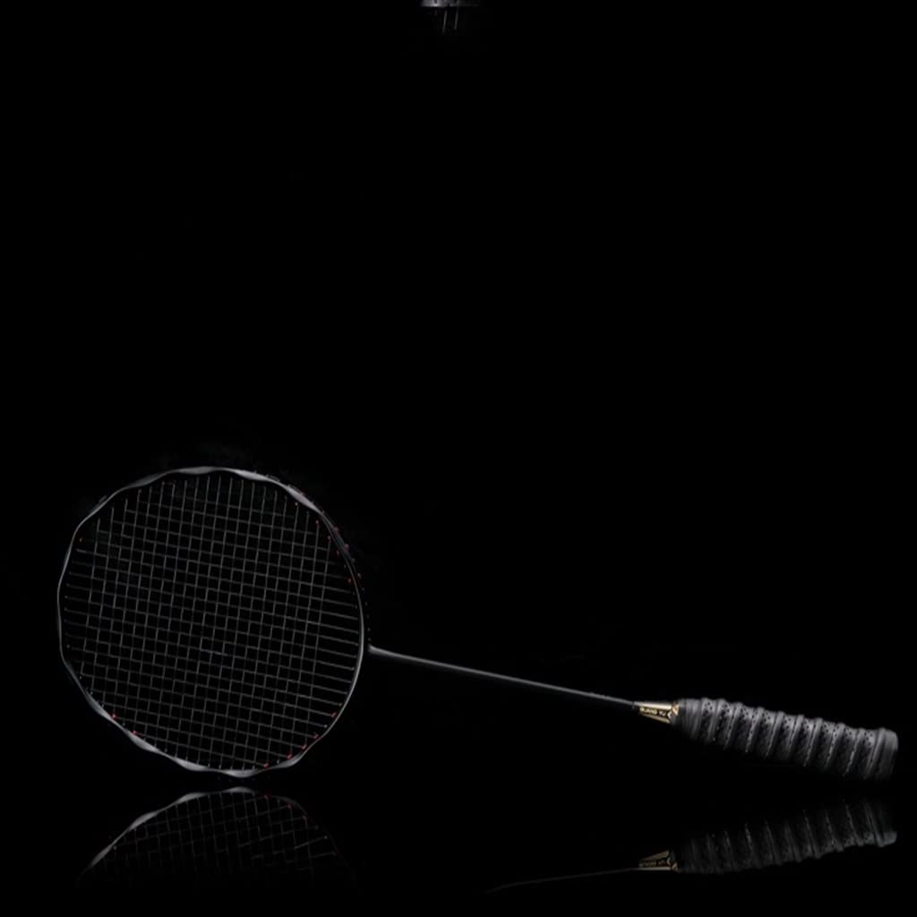 Twisted Badminton Racket Broken Wind Low Wind Resistance -light 5u Full Carbon Offensive Racket(B)