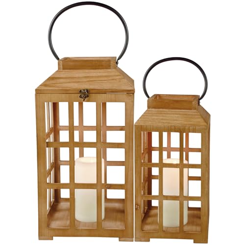 Primitives by Kathy Lantern Set - Wooden