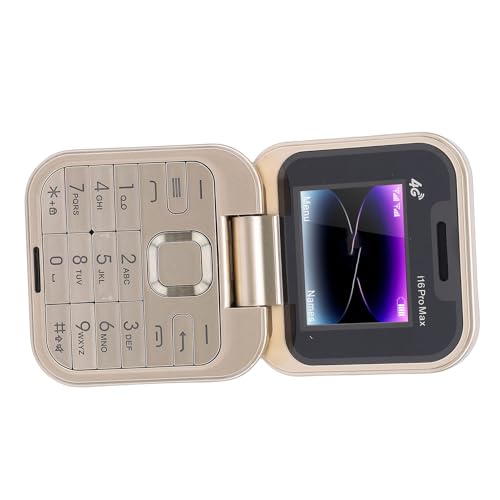 Téléphone portable 4G débloqué double SIM écran 1.77 pouce couleur or