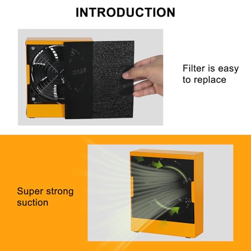Miniatura 3 de Extracción De Humo De Soldadura Y Aspiración De Soldadura Con Absorbedor De Humo, 12 V, Con 3 Filtros De Ventilador Extra Para Estación De Soldadura, Reparación Electrónica Y Taller De Bricolaje