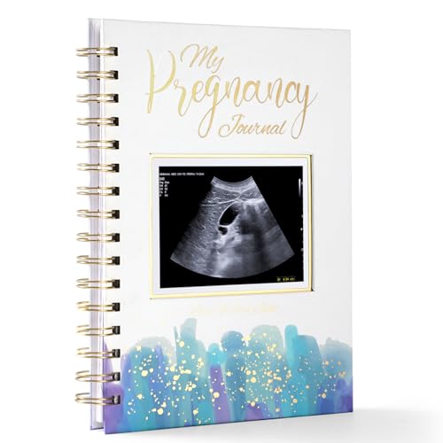 WINTC Pregnancy Journal for First Time Moms 2025,Hardcover Pregnancy Book,Pregnancy Scrapbook - Gender Neutral Baby Book Keepsake with Notes Section, Photo Pocket &Detailed Prompts