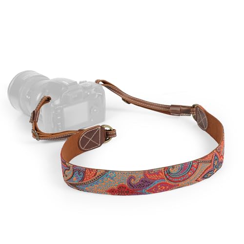 MegaGear Chelly Series Correa para cámara - De Cuero Genuino, para Hombro o Cuello