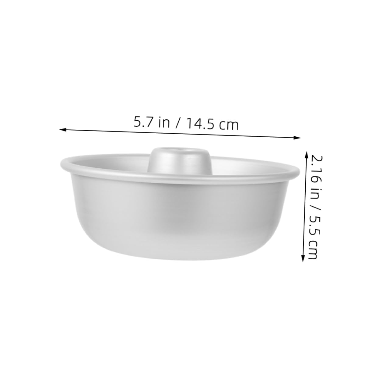 DECHOUS Leakproof Cake Pans 2pcs Aluminum Donut Molds with Nonstick Surface Perfect for Round Mousse Food Cake Baking