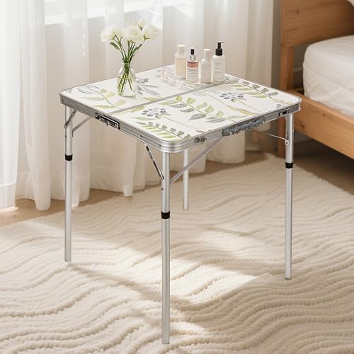 RedSwing Mesa de Camping Cuadrada 2ft Plegable de Aluminio con Altura Ajustable y Asa para Transporte, Ligera para Uso en Exterior e Interior miniatura 2