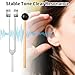 Tuning Fork 128 Hz Healing Instrument, Tuning Forks for Healing Set with Reflex Hammer, Aluminum Alloy Sensory Tone Therapy Instrument with a Bag Sound Therapy Gifts for Chakra Use Woman Man