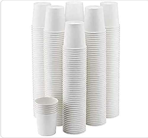 Flash Paper Glass 150 ml White Good Q uality Paper Glass Disposable for Party, Paper Cups for Hot and Cold Beverages (50)