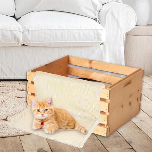 Cama suave con ventana para mascotas con soporte resistente y ajustable 4