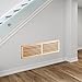 WELLAND Red Oak 32-Inch Hardwood Register Cold Air Return Wall Vent