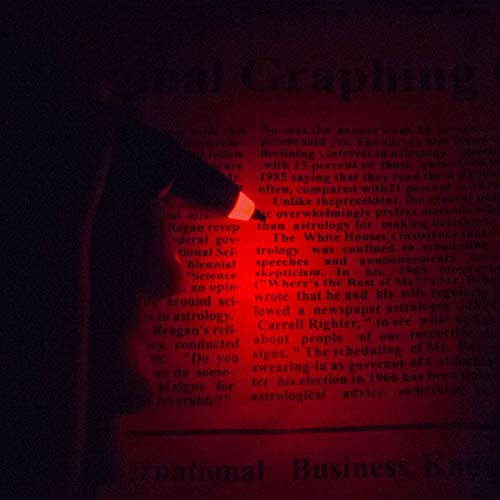 Gs Glowseen Lighted Tip Penlight,Led Ballpoint Flashlight Writing Pens For Night Writer - 2 Pk (Red & White Light) #TOP6