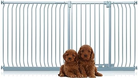 Bettacare Extra Tall Elite Dog Gate, 71cm - 80cm, Matt Black, Extra Tall 96.8cm in Height, Pressure Fit Pet Gate for Dog and Puppy, Pet and Dog Barrier, Easy Installation