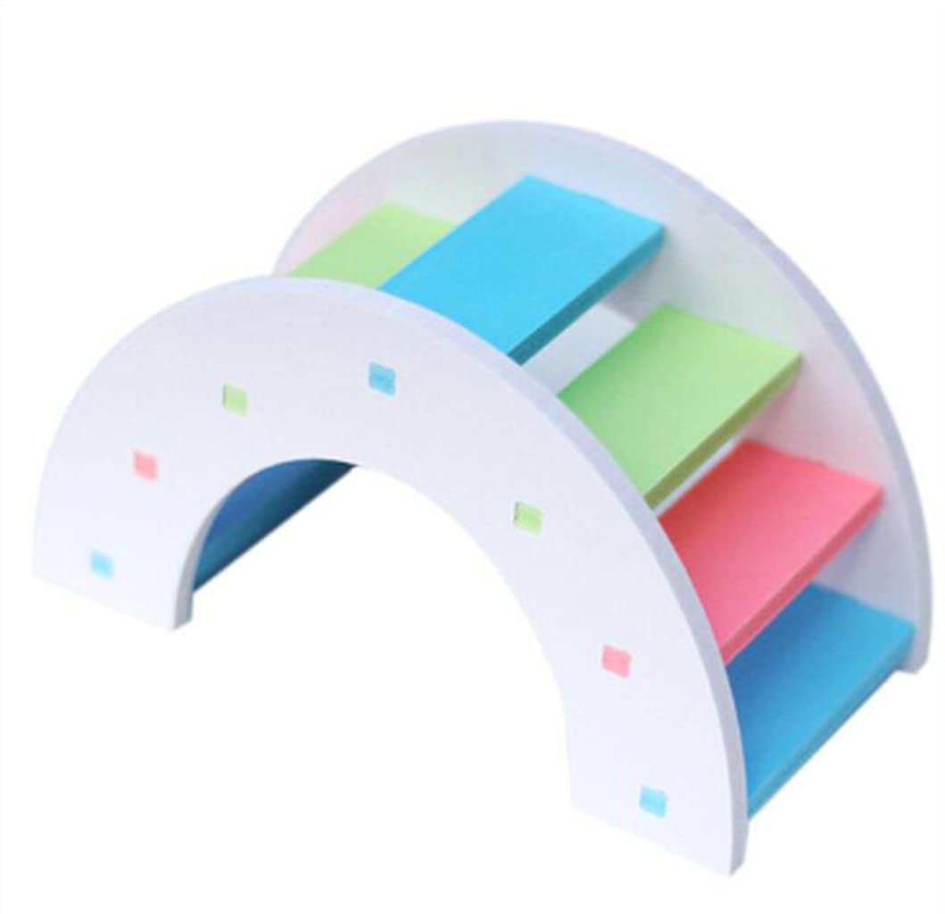 Hamster Toys Wooden Rainbow Bridge Seesaw Swing Toys Small Animal Activity Climb Toy DIY Hamster Cage Accessories