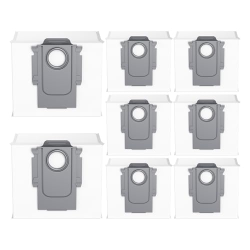 Image of 8 Pack Dust Bags Compatible with Roborock Q Revo, Qrevo Pro, Qrevo S, Qrevo MaxV, Qrevo Plus, Qrevo Master, S8 Max Ultra, S8 MaxV Ultra Vacuum Cleaner, 3.0L Large Capacity Disposable Bags