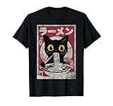 Distressed Kawaii Cat Ramen Japanese Art Aesthetic