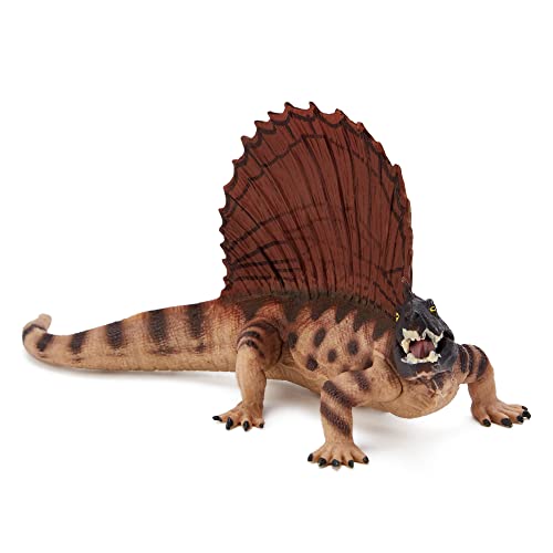 Zappi Co Childrens Dimetrodon Dinosaur Figure Toy (15cm Length) Realistic Detailed Dino Collection for Kids