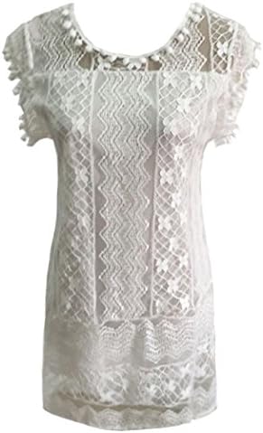 PAPAPA Women Sleeveless Lace Dress A-Line Dress for Special
