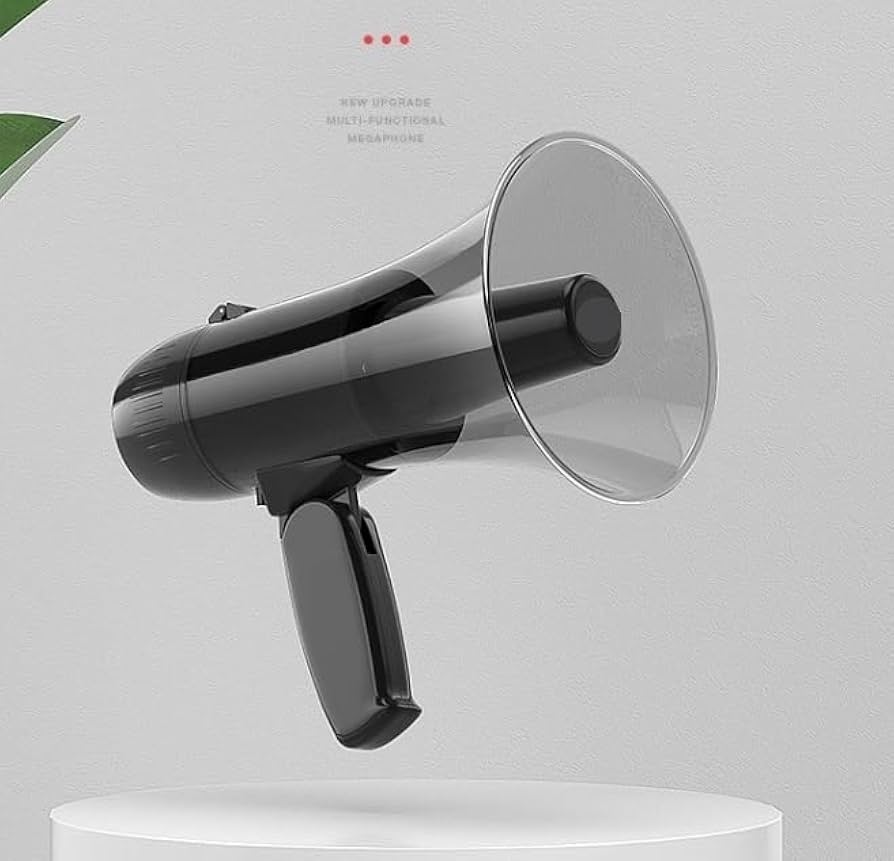 Amazon.co.jp: メガホン 拡声器 ハンドメガホン 20 ワット内蔵