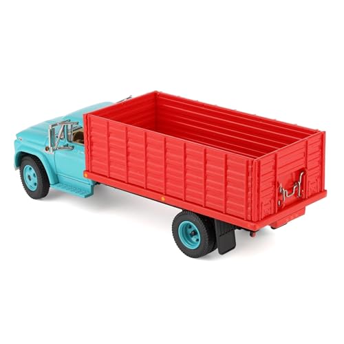 First Gear DCP 1/64 GMC 4000 Grain Truck, Turquesa y Rojo miniatura 4