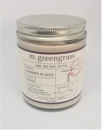Anderson Lille’s M.Greengrass Hand And Body Butter Summer In Nice New 5 Ounce