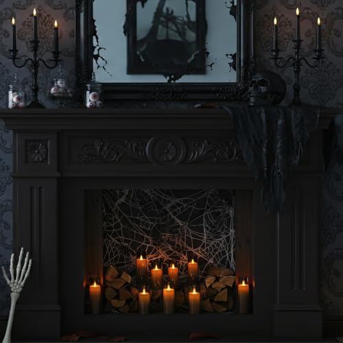 image for Homemory Decorative Flameless Candles, Battery Operated Candles with R