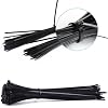 Orret Home 100Pcs Cable Tie Set, American Clamp, Velcro Electrical Cable Tie, Durable and Ideal for Versatile Use, Organization and Regulation (Black, 2.5x150mm)