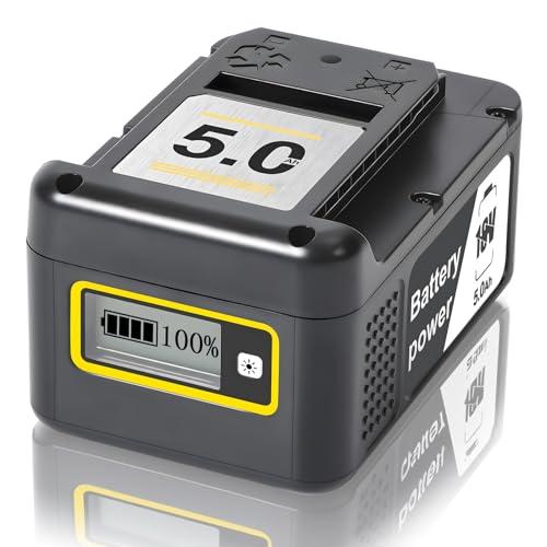 Batterie de rechange 5.0 pour kit de batterie 18 V compatible avec le kit de démarrage Kärcher 18 V 18/50, batterie 18 V/5,0 Ah pour tous les appareils de la plate-forme d'alimentation de batterie 18 Batterie de rechange 5.0 pour kit de batterie 18 V compatible avec le kit de démarrage Kärcher 18 V 18/50, batterie 18 V/5,0 Ah pour tous les appareils de la plate-forme d'alimentation de batterie 18