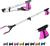 HATAF 81 cm Wurfgreifer für Erwachsene, Greifstab, helfende Handgreifer für Behinderte, faltbare Behinderungshilfen, drehbarer Kopf, 360-Grad-Greifhilfe, Mobilitätshilfen und Behindertenhilfen (81,3