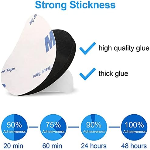 Double-Sided Sticky Pads, 120 pcs Adhesive Foam Pads, Extra Strong Black Adhesive Mounting Pads, Square and Round, 40mm * 40mm
