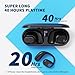 PSIER Open Ear Headphones, Bluetooth 5.3 Wireless Sports Headphones with Digital Display Charging Case 40 Hours Playtime True Earbuds with Earhooks for Running, Walking, Workout