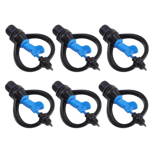 Toyvian Tête D'arrosage Rotative Automatique Papillon 6pcs en Pp et Pom Couverture Complète et Large Portée pour Irrigation de Jardin et Pelouse