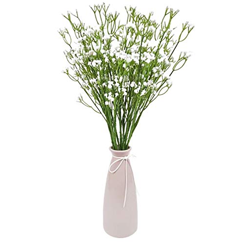 Artificial Baby Breath Flowers - Fake Gypsophila Bouquets - 10Pcs Fake Babys Breath Faux Flowers Real Touch Artificial Flowers/Plants for Wedding Home Decor Artificial Flora DIY Party - 24''