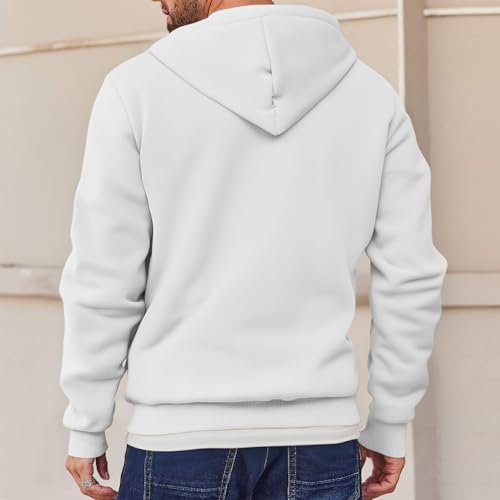 Quarter Zip Pullover Men Hoodie Long Sleeve Casual Lightweight Streetwear Drawstring Sweatshirt with Pockets3