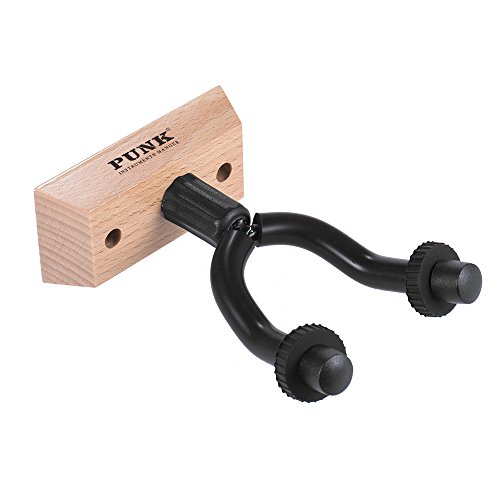 KKmoon Suporte de Parede Guitarra Gancho Titular Gancho Keeper Base De Madeira para Guitarras Elétri