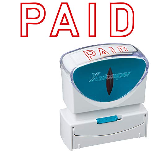 シャチハタ スタンプ ビジネス用 キャップレス B型 赤 PAID X2-B-10052