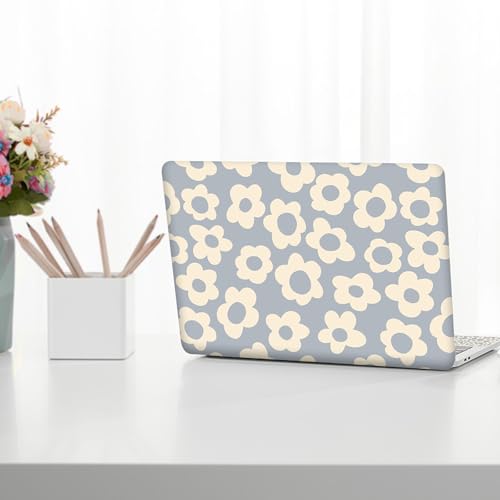 Image of 12 13 13.3 14 15 15.4 15.6 inch Laptop Skin Sticker Protector Cover Decal, Blue Flower Laptop Notebook Vinyl Skin Sticker Cover Personalized Soft Art Case