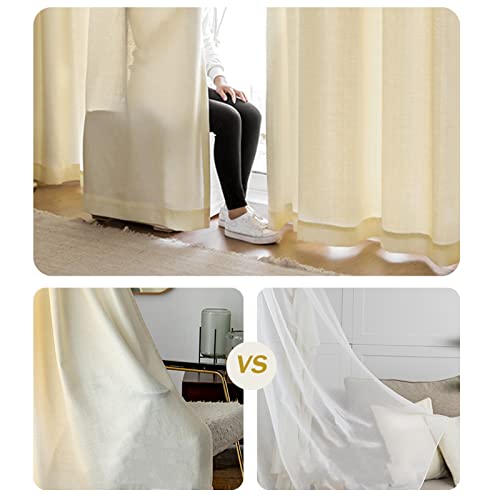 Rideau filtrant la lumière pour bloquer les regards indiscrets avec style - 7