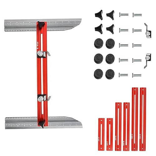 Multi-Functional Stair and Shelf Measuring Template Tool for Precision Layout Projects