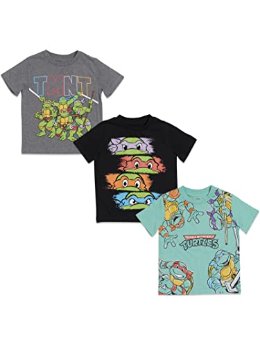 Teenage Mutant Ninja Turtles 3 Pack Pullover T-Shirts Toddler to Big Kid