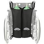Mediss Wheelchair Oxygen Cylinder Bag - O2 Tank Carrier Backpack Holder for D and E Cylinders Bottle, Dual and Portable
