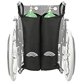 Mediss Wheelchair Oxygen Cylinder Bag - O2 Tank Carrier Backpack Holder for D and E Cylinders Bottle, Dual and Portable