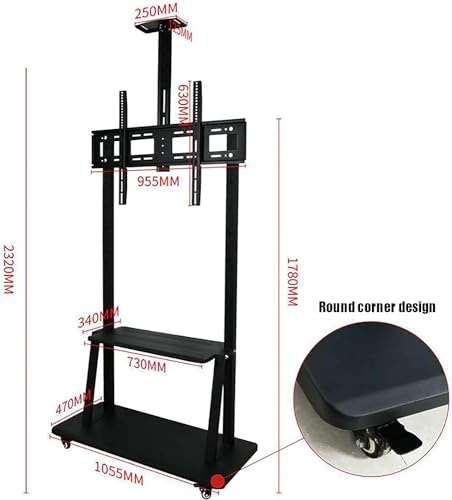 Soporte móvil para TV con ruedas y base universal miniatura 5