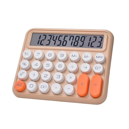 Calculadora mecánica de 12 dígitos, pantalla LCD grande, botones grandes, fácil de presionar, calculadora de oficina para oficina, escuela, uso diario