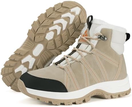 Mishansha Winterstiefel Damen Gefüttert Winter Warme Gr.36-42 | Winterschuhe,Bequeme,Rutschfeste,Leicht,Schneestiefel,Schneeschuhe,Wander Trekking