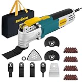 Enventor Multi Tool Saw, 2.5Amp Electric Oscillating Tool Kit Corded with 28pcs Saw Accessories, 6 Variable Speeds, 3° Oscillating Angle Oscillating Saw for Cutting, Scraping, Sanding