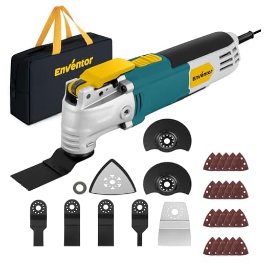 Enventor Oscillating Tool with 28 Accessories, 6 Speeds, 2.5A Corded