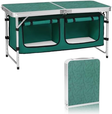 Camping Folding Aluminum Table with Adjustable Legs