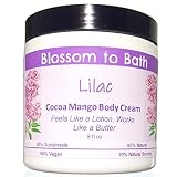 Lilac Cocoa Mango Body Cream (8 Ounce) - Phthalate Free Fragrance - Feels Like A Lotion And Works Li