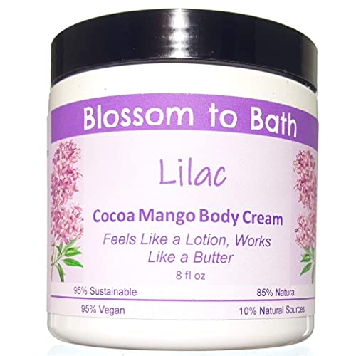 Lilac Cocoa Mango Body Cream (8 Ounce) - Phthalate Free Fragrance - Feels Like A Lotion And Works Like A Butter With A Fresh Blooming Scent #TOP13
