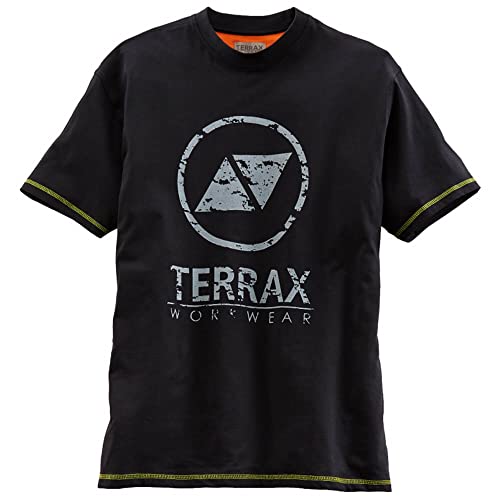 Terrax Workwear Camiseta Negra Amarillo XL
