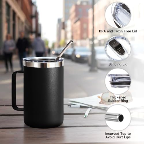 Volhoply 16oz Insulated Coffee Mug